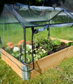 Minidrivhus 120 x 80 cm stål m/plastduk - Garden